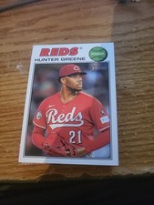 2026 Topps Heritage Alternate Banner Variation Hunter Greene (#53) Reds SP