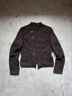 Mexx Napoleon Gusar Tripp Nyc Brown Jacket Size 46 Avantgard Y2k Gothic