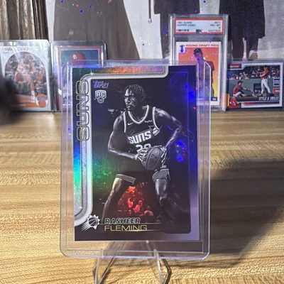 #ad 2025 Topps Basketball Rasheer Fleming Blackout Black Friday Target Exclusive $1.99