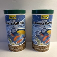 TetraPond Spring And Fall Diet 7.05 oz each, For Goldfish And Koi. Lot of 2