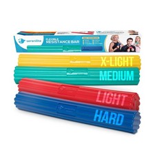 Serenilite Flexible Resistance Bar, Grip Strength Trainer, Resistance Band, F...