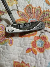  PING ZING BLACK DOT PUTTER GOLF CLUB STEEL  35" RH