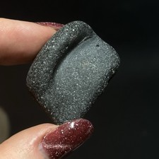 Genuine Surf Tumbled Sea Beach Glass. Atlantic Ocean. Almost Black Color.