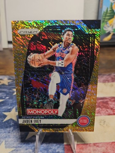 2024-25 Panini Prizm Monopoly - Jaden Ivey #65 Gold Shimmer /500