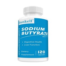 Sodium Butyrate Capsules - Supports Liver And Gut Function Health 120 Capsules