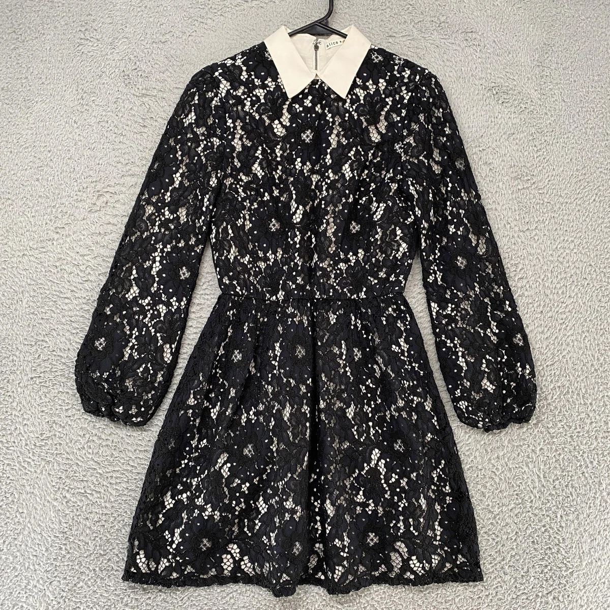 Lace Collared Black Dresses for Women for sale | eBay