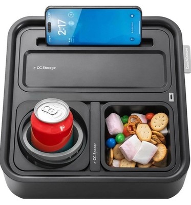 CouchConsole EDITION ONE Black X Black Tray - Drinks & Snacks Sofa Caddy