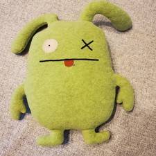 Vintage Ugly Doll Uglydoll OX Monster Green 12 Plush Stuffed Toy 2003