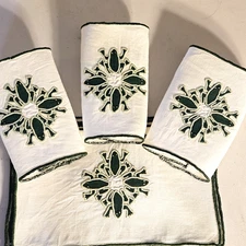 Set of 10 Vintage CONSTANCE LEITER  " FROG " Cocktail Napkins - FREE SHIP
