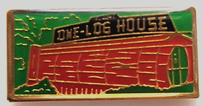 One Log House California Redwood Historic Cabin Landmark Attraction Travel Pin
