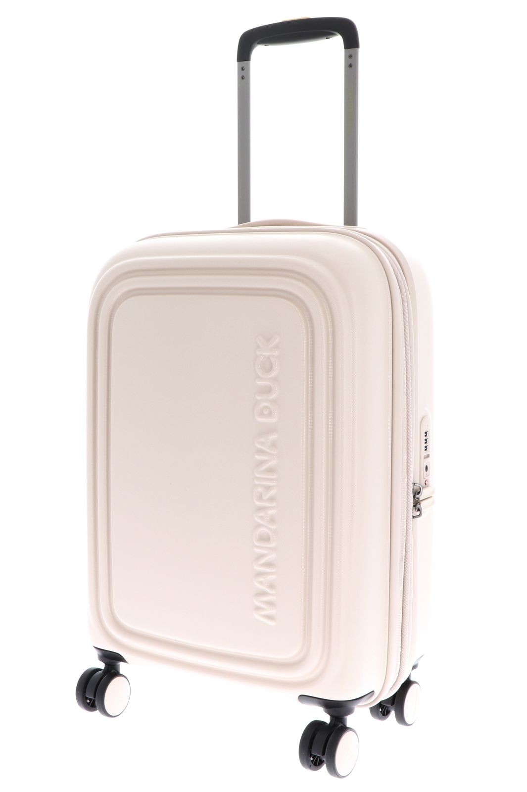 MANDARINA DUCK Logoduck + Expandable Trolley S White Mocha