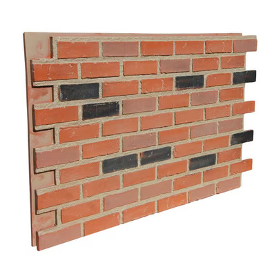 43.5 In. X 24 In. Polyurethane Interlocking Siding Panel in Rusty Amber