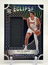 2024-25 Obsidian Basketball Kel'El Ware RC #EM-WRE Eclipse Materials /249 Heat