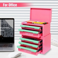 Desktop Storage Cabinet Box Office Workstation Stationery Rack Cosmetic Drawer