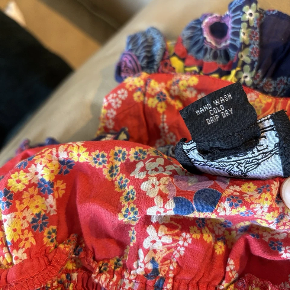 Angie Babydoll Cami Top Women’s Medium Multicolor Boho Hippie Festival Fairy - Image 4 of 4