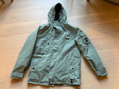 Dope Adept Skijacke Large Snowboard wasserdicht mit Kapuze grün