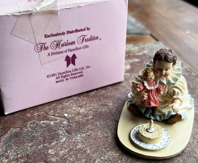 NIB 1991- Heirloom Tradition-First Birthday Figurine Limited Ed 915289 #6726H