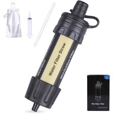 Portable Mini Water Filter Straw for Outdoor Survival and Hiking 99.99 Bacteria