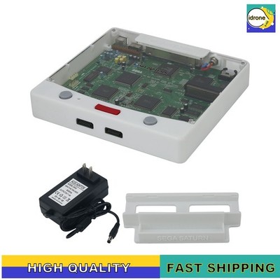 White SAROO Saturn Game Programmer Hardware Drive-free Game Console with Adapter