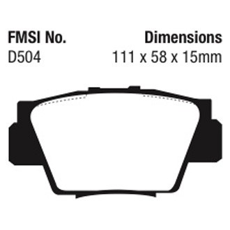 For Acura NSX 91-05 EBC Redstuff Ceramic Low Dust Ceramic Rear Brake Pads