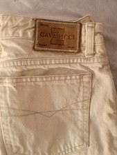 Vintage Z Cavaricci Pants Khaki Tan Jean Design Sz 29 90s Y2k USA