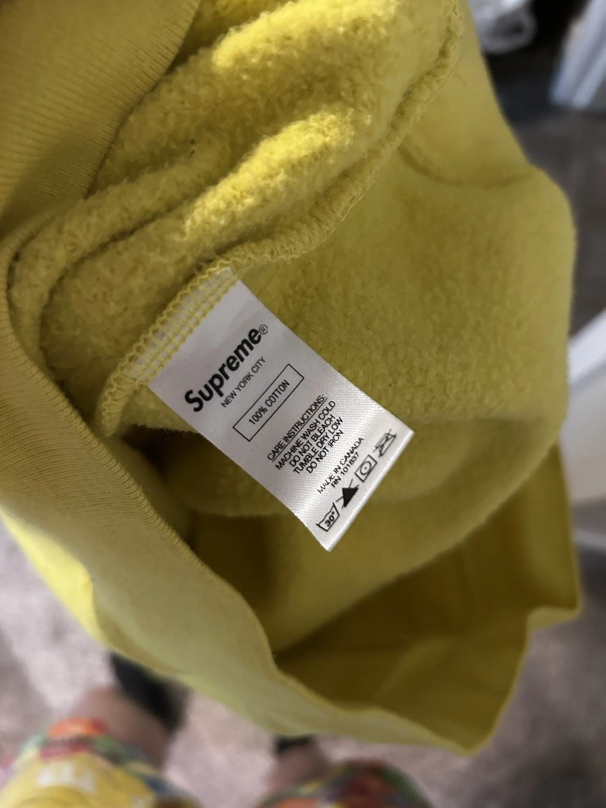 Supreme Daniel Johnston Silver Surfer Felpa con Cappuccio Giallo Medium