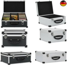 Aufbewahrungskiste CD DVD Koffer Aluminium Case Alukoffer Schlüssel Organizer 