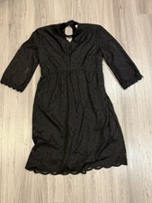 xhilaration Black Lace Mini dress Women’s Size Small Bell Sleeve Mock Neck