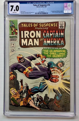 Tales Of Suspense # 76 CGC 7.0 Marvel Comic Book Captain America Iron Man