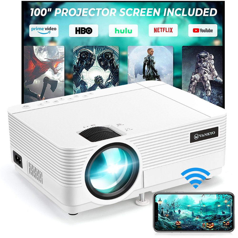 VANKYO Leisure 470 MINI Projector 1080P WiFi Synchronize Smart Phone Screen 250