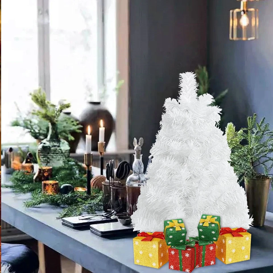 2ft Small Tabletop Christmas Tree Artificial Christmas Mini Tree Desk Decoration - Image 3 of 4