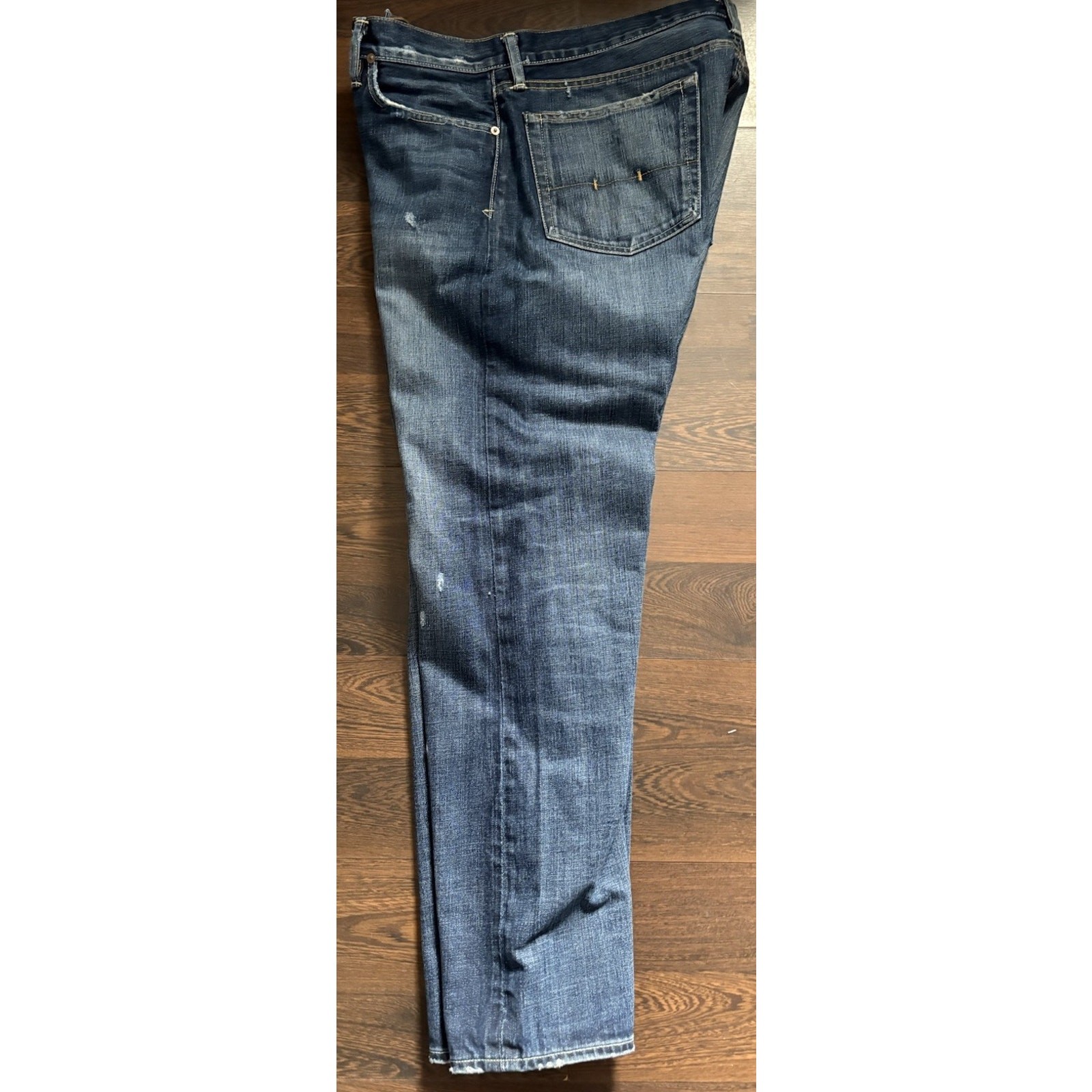 Rare Find Ralph Lauren York Classic Wash Bleeker 867 Distressed Denim 36w34L image 8
