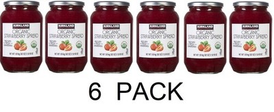 Kirkland Signature USDA ORGANIC STRAWBERRY SPREAD 42 oz Jar - 6 PACK