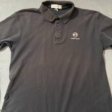 Pebble Beach Collection Polo Shirt XL USA Made 1919 Logo Gray 100% Cotton PGA