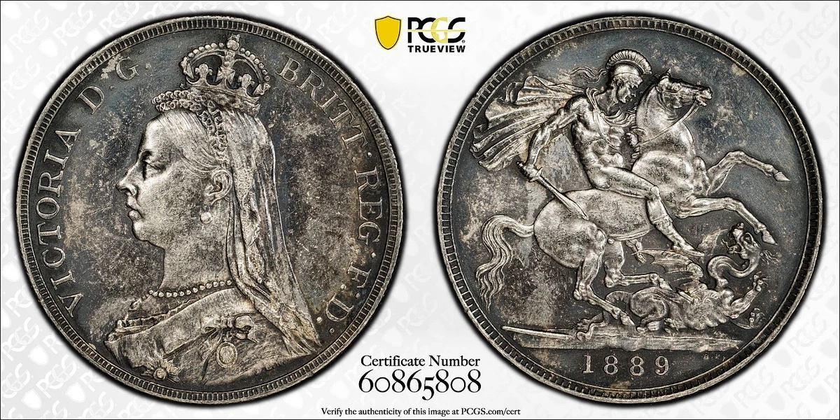1889年 グレートブリテン クラウン銀貨 1889 Year UK Coins for sale | eBay