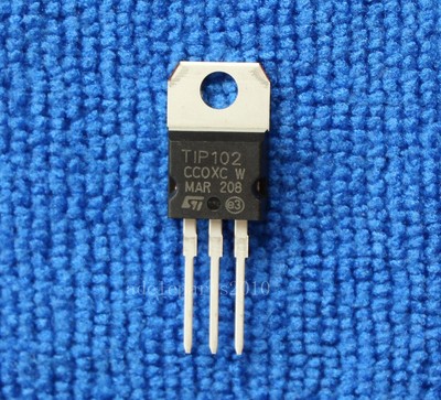 100pcs TIP102 NPN SILICON POWER DARLINGTONS TO-220