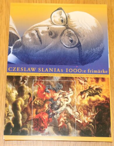 Czeslaw Slania gift set incl MNH high value stamp, black print and FDC - Picture 1 of 5