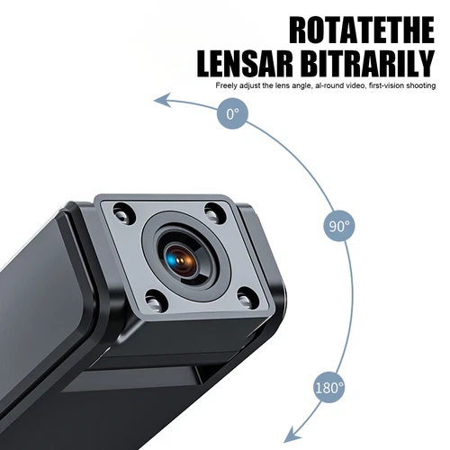 Mini Videocámara WiFi 1080P Cámara Cuerpo de Policía HD 180° Video DVR IR Cámara Nocturna EE. UU. - Imagen 7 de 10
