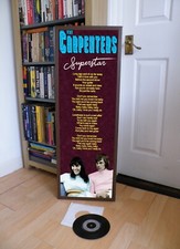 THE CARPENTERS SUPERSTAR POSTER LYRIC SHEET, CALLING OCCUPANTS, POSTMAN