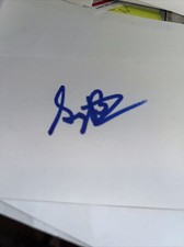 George Burns Golfer Signed 3x5 index Card