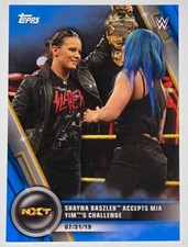 2020 Topps WWE Womens Division Base #57 Shayna Baszler Mia Yim Blue /25 Michin