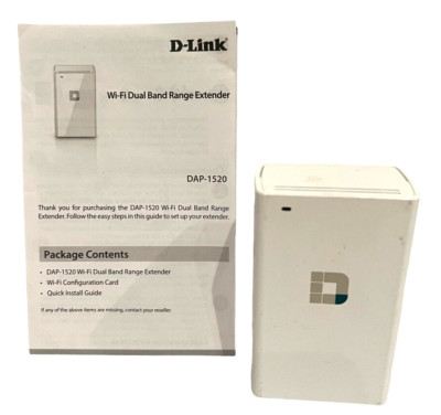 D-LINK DAP-1520 WI-FI DUAL BAND RANGE EXTENDER AC 50-60Hz