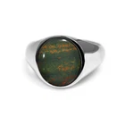 Natural Bloodstone 925 Solid Silver Turkish Handmade Mens Signet Rings M028
