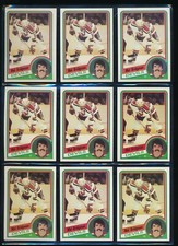 lot (10) 1984 Topps #84 Mel Bridgman New Jersey Devils Player Lot (GV4) SWSW6