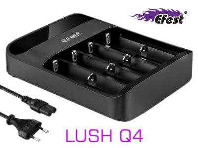 Efest Lush Q4 Li-Ion-Akku-Schnellader mit eingebautem Netzteil
