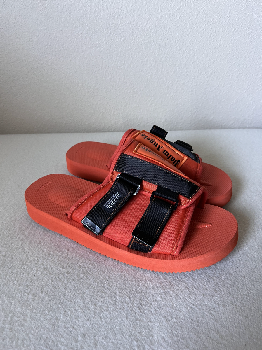 Palm Angels x Suicoke KAW Sandals Size Orange NEW