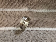 MICHIGAN State 90 Silver Washington Quarters coin ring 7 2004