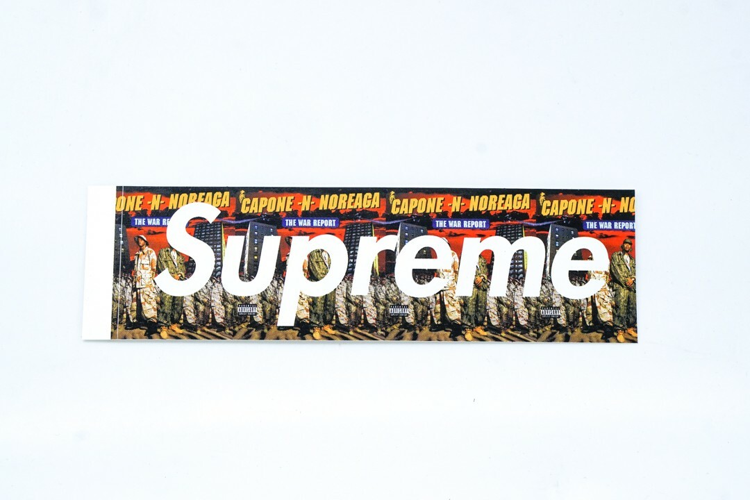 SUPREME CAPONE N NOREAGA BOX LOGO STICKER DECAL NEW YORK