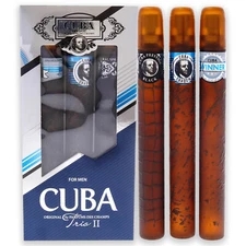 Cuba Trio 2 by Cuba for Men - 3 Pc Gift Set 1.17oz Cuba Winner EDT Spray & More
