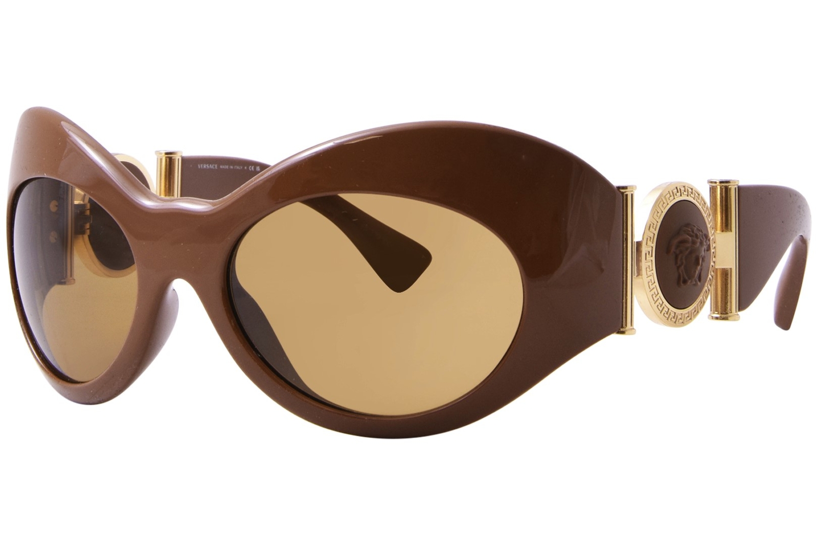 Солнцезащитные очки Versace VE4462 544773 Женские с карамельнымибронзовыми линзами в оберточной бумаге 58 мм 67790₽